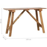 vidaXL Konzolni stol od masivnog obnovljenog drva 130 x 40 x 80 cm | shoptok.hr