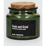 Glass Jar Candle grain and grind