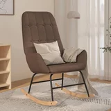  Stolica za ljuljanje od tkanine smeđesiva