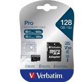 Verbatim micro SDXC card pro U3 C10 128GB incl adapter ( MCV47044 ) cene