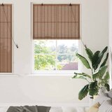 vidaXL Zavese in rolete z zavesami Rjava 120 x 160 cm Bambus | Shoptok.si
