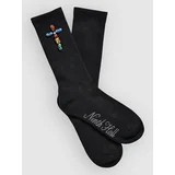 Bejeweld Rhinestone Socks black