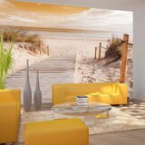  Samoljepljiva foto tapeta - On the beach - sepia 392x280 Cijene