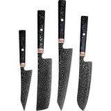 IZMAEL Set damaškovih kuhinjskih noževa RY-38068 - Crna | shoptok.hr