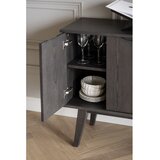 Rowico Smeđa niska komoda u dekoru hrasta 122x85 cm Filippa – | shoptok.hr