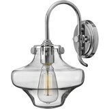 Elstead Lighting Elstead Congress Stenska svetilka s steklenim senčnikom, 1 luč, krom, E27, (22098861) | Shoptok.si