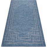 RugsX Preproge Preproga v videzu sisala ploščati kruh PATIO 155x220 cm Modra | Shoptok.si