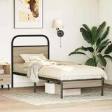 vidaXL Okvir kreveta bez madraca dimljena boja hrasta 80x200 cm drveni | shoptok.hr