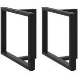  Noge za blagovaonski stol T-oblika 2 kom Crne 90x35x(72-73) cm Čelik | shoptok.hr