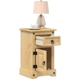 vidaXL Noćni ormarić Corona 35 x 32 5 x 58 cm od masivne borovine | shoptok.hr