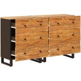  Strani šal 2 pcs Rjava 60 x 33 x 75 cm Masiven les manga, (5000162818) | Shoptok.si
