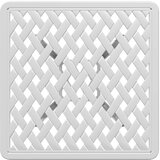  Vrtni stol bijeli 53 x 53 x 53 cm od lijevanog aluminija | shoptok.hr