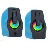 zvučnici 2.0 gaming RMS-G7 falsetto, 6W, rgb led blue, 3,5mm + usb napajanje