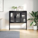 vidaXL Komoda antracitna 100,5x39x107 cm hladno valjano jeklo | Shoptok.si