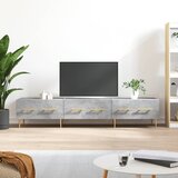 TV ormarić boja betona 150 x 36 x 30 cm od konstruiranog drva | shoptok.hr