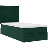  Okvir kreveta s madracima tamnozeleni 100x200cm baršunasti | shoptok.hr