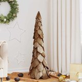  Božićno drvce s stalakom Smeđa 111 cm Masivna tikovina | shoptok.hr