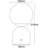 Globo 21006W - LED prigušiva dodirna stona lampa JULSY LED/2,5W/3,7V bela | Eponuda.com
