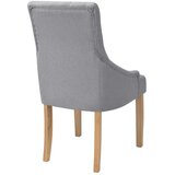  Jedilni stoli 6 kosov svetlo sivo blago | Shoptok.si