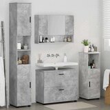  Set namještaja za kupaonicu 4 pcs Beton siva 30 x 35 x 192 cm | shoptok.hr
