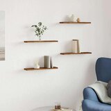 vidaXL Stenska polica 4 kosi starinski les 40x20x1,5 cm inženirski les Cene