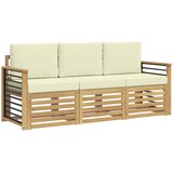  Setovi sofa 3 kom. Bijela i krem Polyester | shoptok.hr