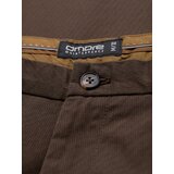 Ombre Men's REGULAR FIT chino pants with fine texture - brown | shoptok.hr