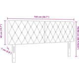 vidaXL led uzglavlje s kristalnim dugmadi svjetlosivo 72 cm baršunasto, uzglavlje s kristalnim dugmadi svjetlosivo 140 cm baršunasto | shoptok.hr