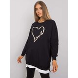 RUE PARIS Tunic-RV-TU-7258.40P-Black Cene
