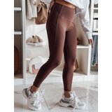 DStreet Legginsy damskie z wysokim stanem FLEXION bordowe | shoptok.hr