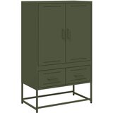 Furnova Visoka omara olivno zelena 68x39x111,5 cm jeklo, (21955121) | Shoptok.si
