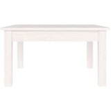 vidaXL Klubska mizica bela 55x55x30 cm trdna borovina | Shoptok.si