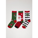 Urban Classics Accessoires Stripe Santa 3-Pack multicolor Christmas Socks Cene