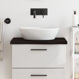 vidaXL Kupaonska radna ploča tamnosmeđa 60x60x(2-4) cm tretirano drvo Cijene