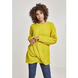 Urban Classics Women's Wrap Sweater - Yellow