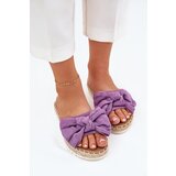 Boto Womens Platform Sandals With Weaving And Bow Purple Alpireda | ePonuda.com