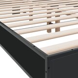  Okvir za krevet crni 140x190 cm konstruirano drvo i metal | shoptok.hr