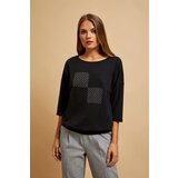 Marisse Black 3/4 Sleeve Sweatshirt | shoptok.hr
