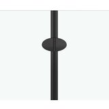  Sklopiva vrata za tuš-kabinu s 2 ploče ESG 120 x 140 cm crna | shoptok.hr