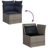  7-dijelni set vrtnih sofa od poliratana s jastucima sivi | shoptok.hr