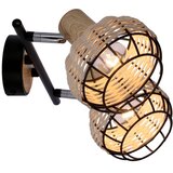 Candellux Lighting Spot svetiljka TAJGA 2xE14/40W/230V ratan/crna | Eponuda.com