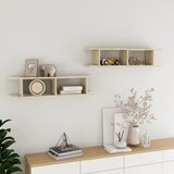 vidaXL Zidne police 2 kom boja hrasta sonome 90x18x20 cm od iverice Cijene