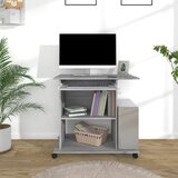  Stol za računalo boja hrasta 80 x 50 x 75 cm konstruirano drvo | shoptok.hr