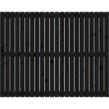  Stensko posteljno vzglavje črno 140x3x110 cm trdna borovina, (20738165) | Shoptok.si