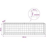  Gabion s žicom debljine 3 5 mm i mrežom 10x10 cm 200x50x50 cm - 50 cm 50 cm 200 cm | shoptok.hr