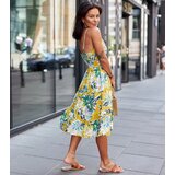 UR/CEO Yellow floral mini dress Brugnetto | shoptok.hr