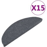  Samolepilne preproge za stopnice 15 kosov 65x22,5x3,5 cm sive, (20753231) | Shoptok.si