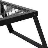 Sklopivi kamperski roštilj Crna 58 x 31 x 2 cm Čelična legura - Noge sklopive | shoptok.hr