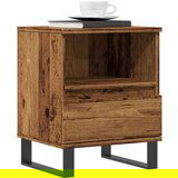 vidaXL Nočna omarica Old Wood 40x35x50 cm Inženirski les | Shoptok.si