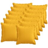  Jastuk s jastukom HOUTEN 12 kom. Svijetlo žuta Umjetni lan - Svjetložuta 40 x 40 cm 12 | shoptok.hr